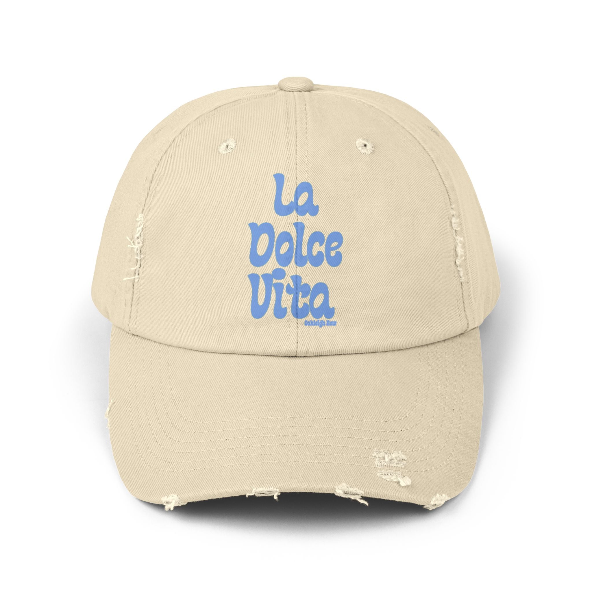 La Dolce Vita Distressed Hat - Blue