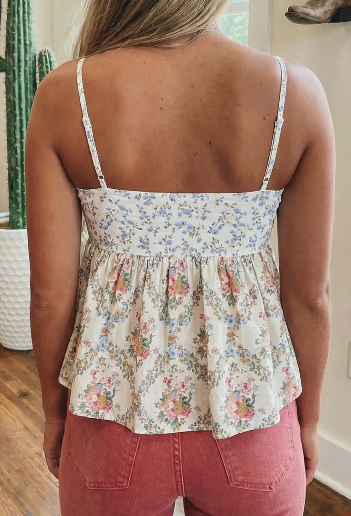 Patchwork Floral Tank